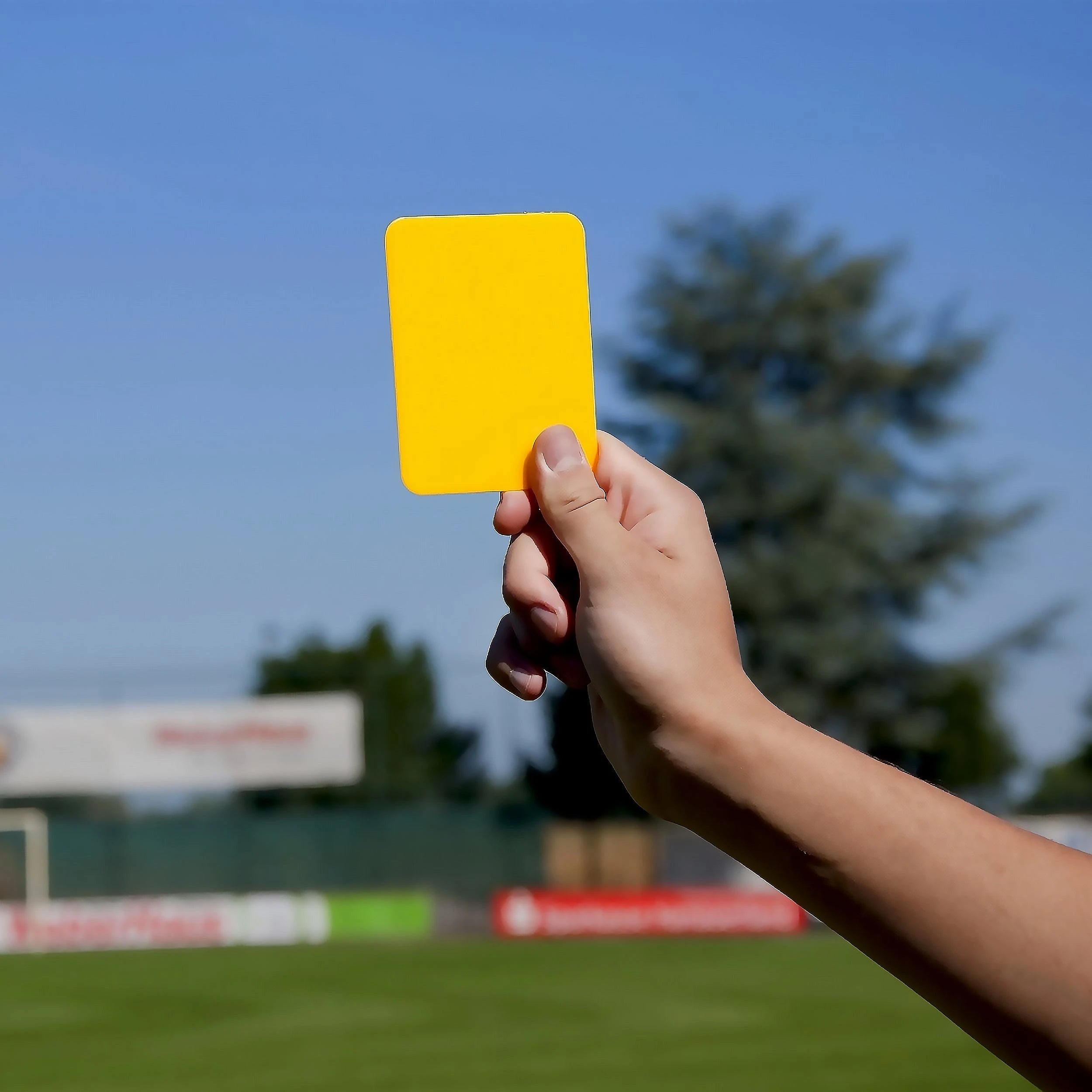 Pair of referee cards yellow and red Powershot