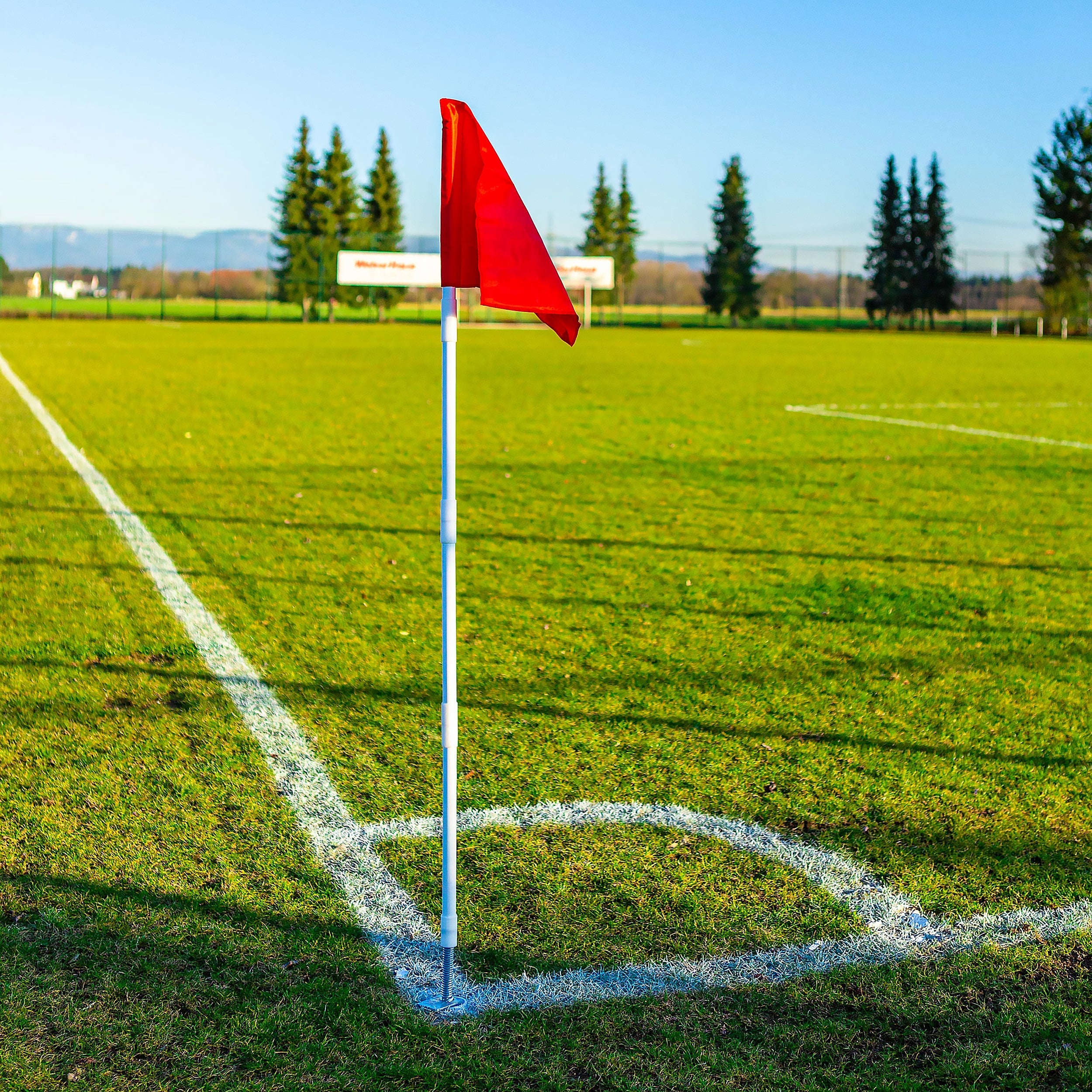 Set of 4 football corner posts flexible and foldable Powershot