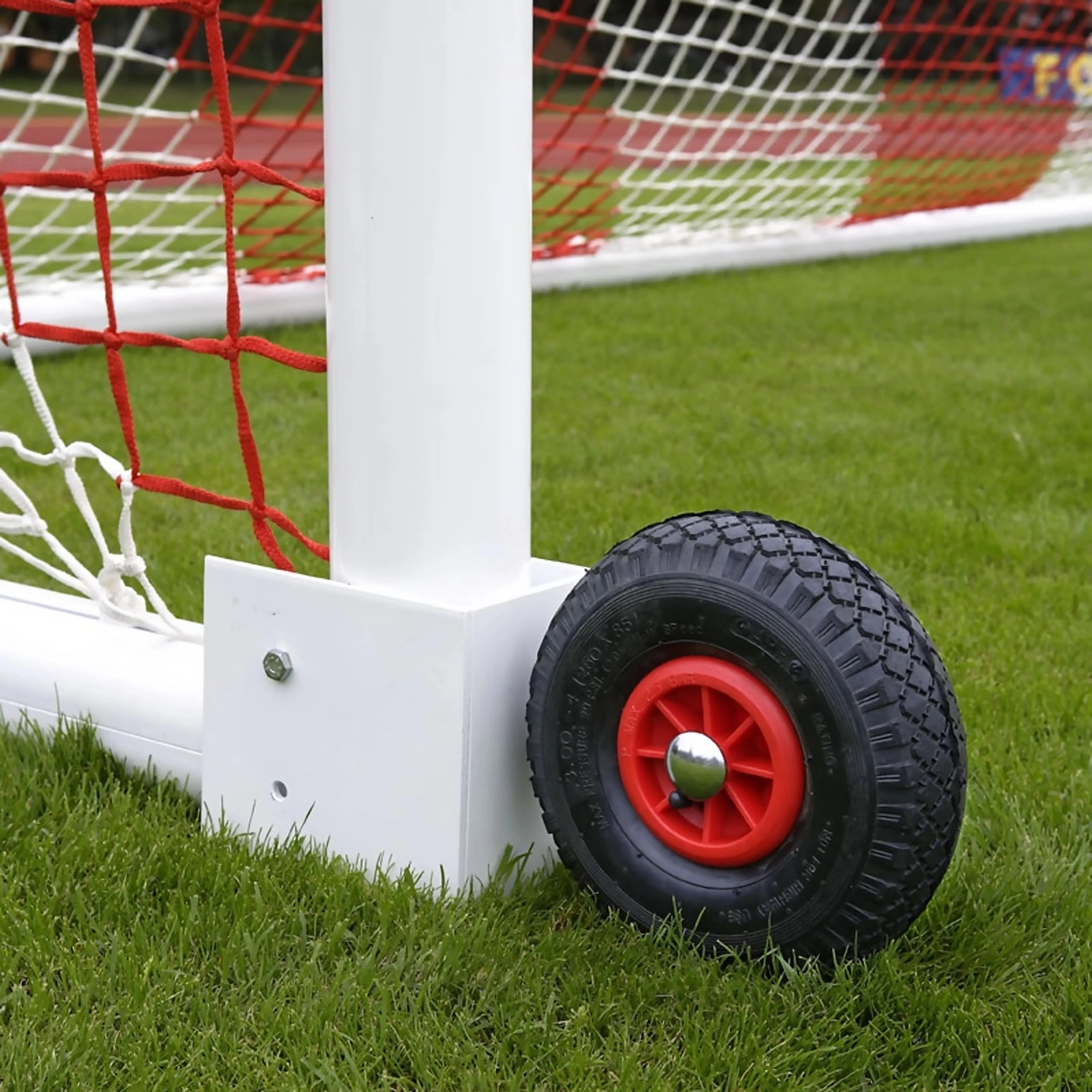 Pair of goal wheels for - 120mm x 100mm posts Powershot