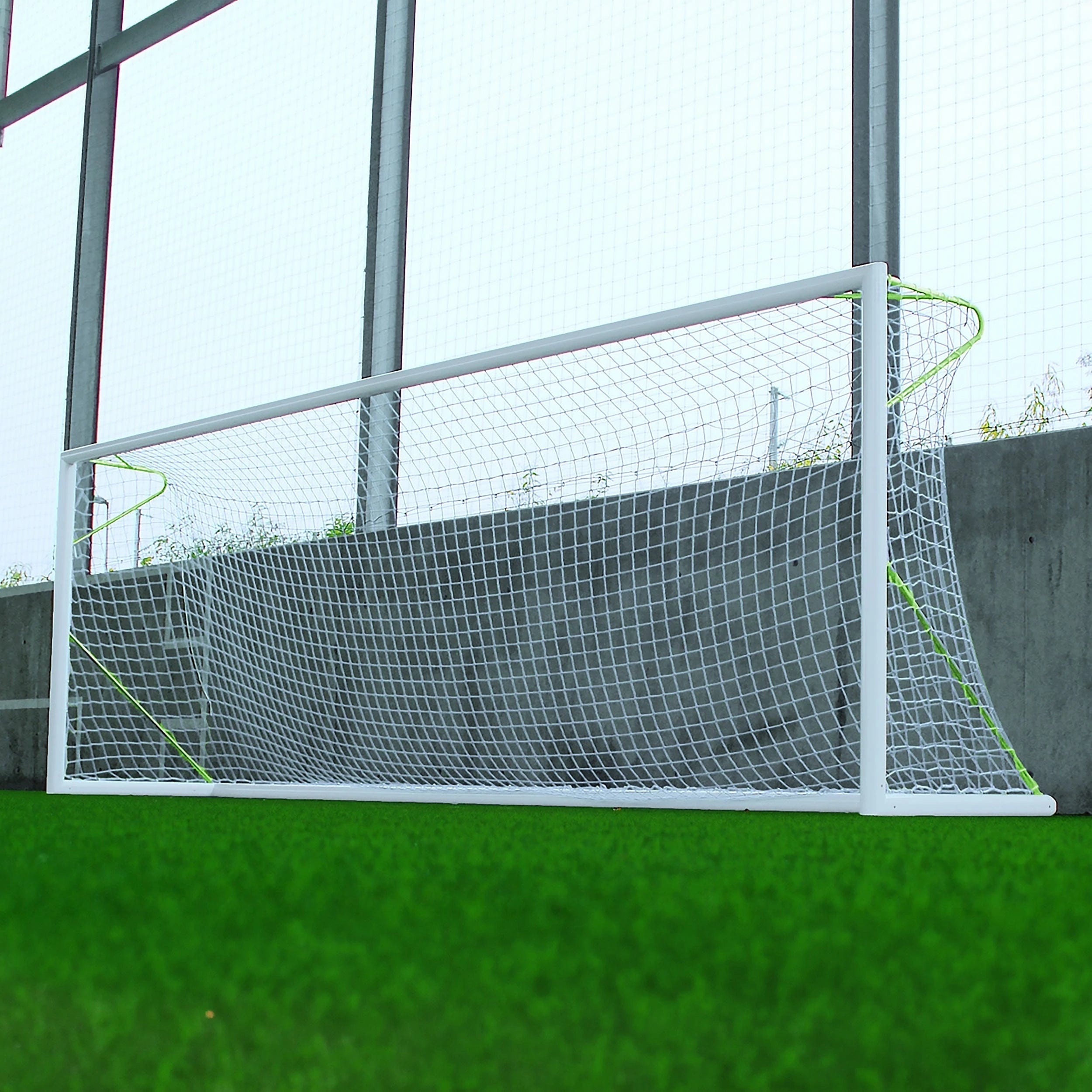 8 a side football goal transportable aluminium - 6 m x 2.1 m - Ø80 mm Powershot