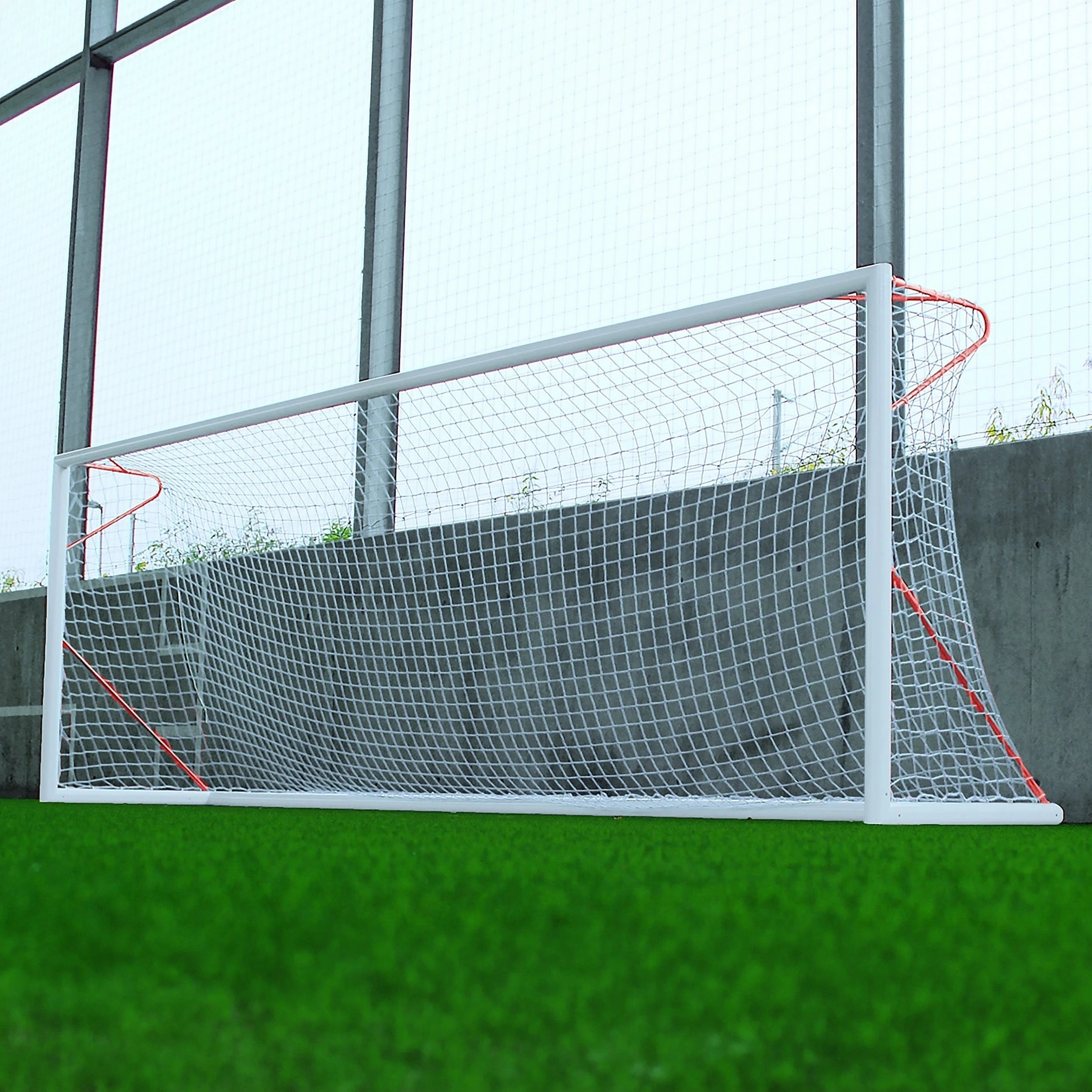 8 a side football goal transportable aluminium - 6 m x 2.1 m - Ø80 mm Powershot