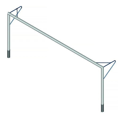 Football Goal 5m x 2m Aluminium - 120mm x 100mm Powershot