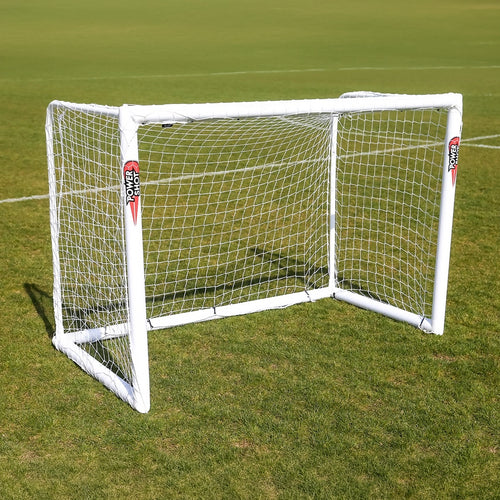 STADIUM Football goal - 1.2m x 0.8m - uPVC - White Powershot