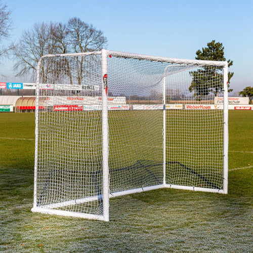 STADIUM Football Goal - 3m x 2m - uPVC - White Powershot