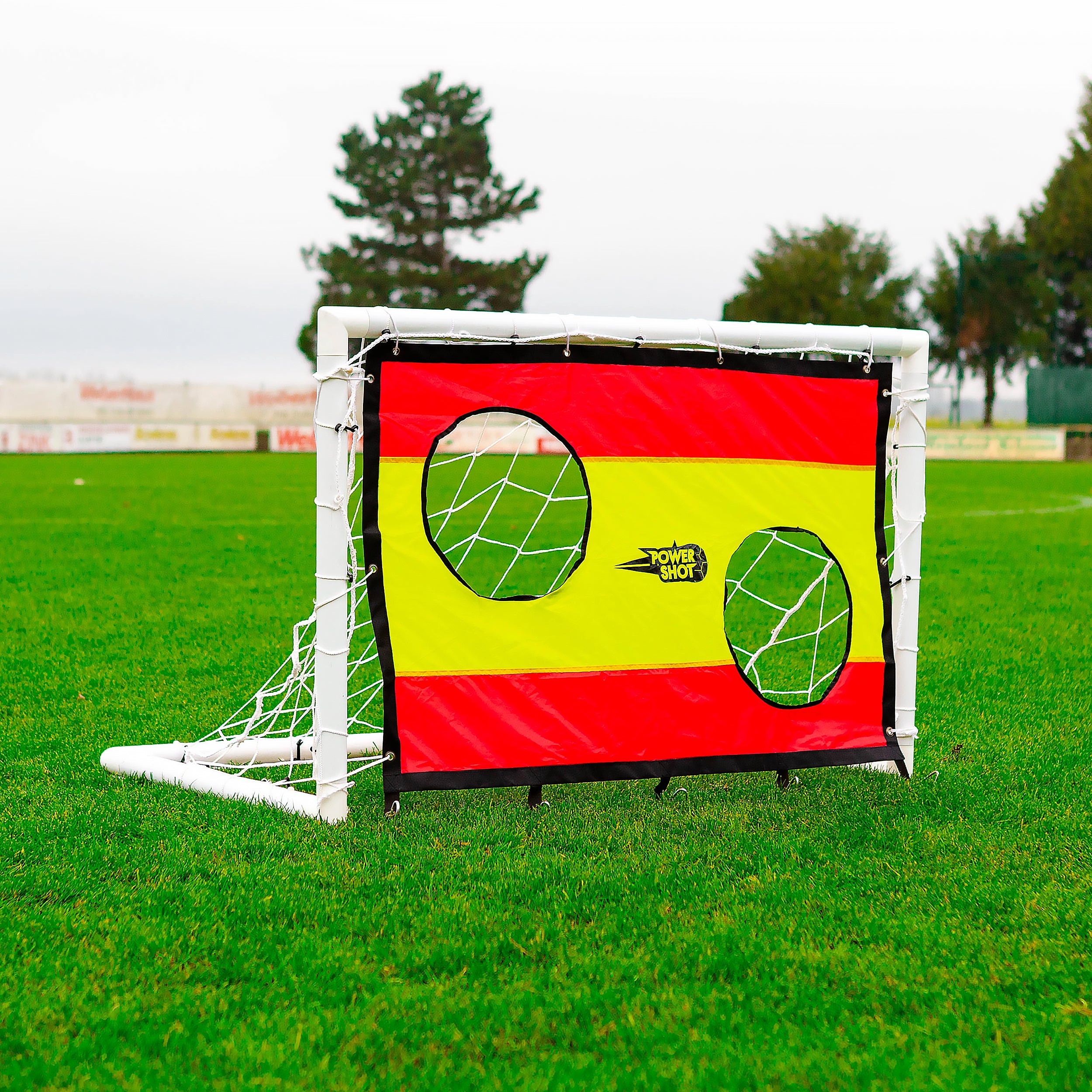 Football uPVC Goal with Shooting Wall - 1.2m x 0.8m Powershot
