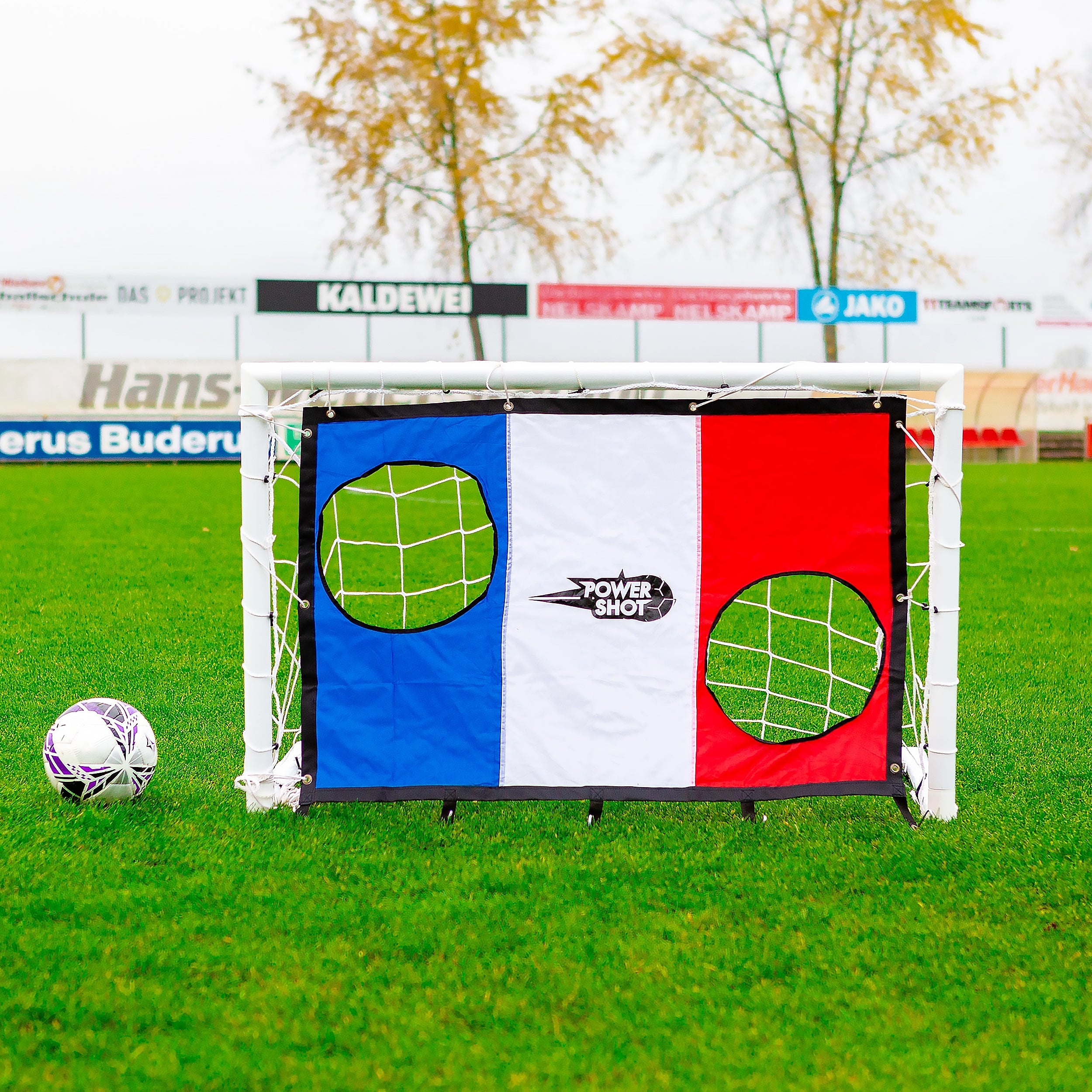 Football uPVC Goal with Shooting Wall - 1.2m x 0.8m Powershot