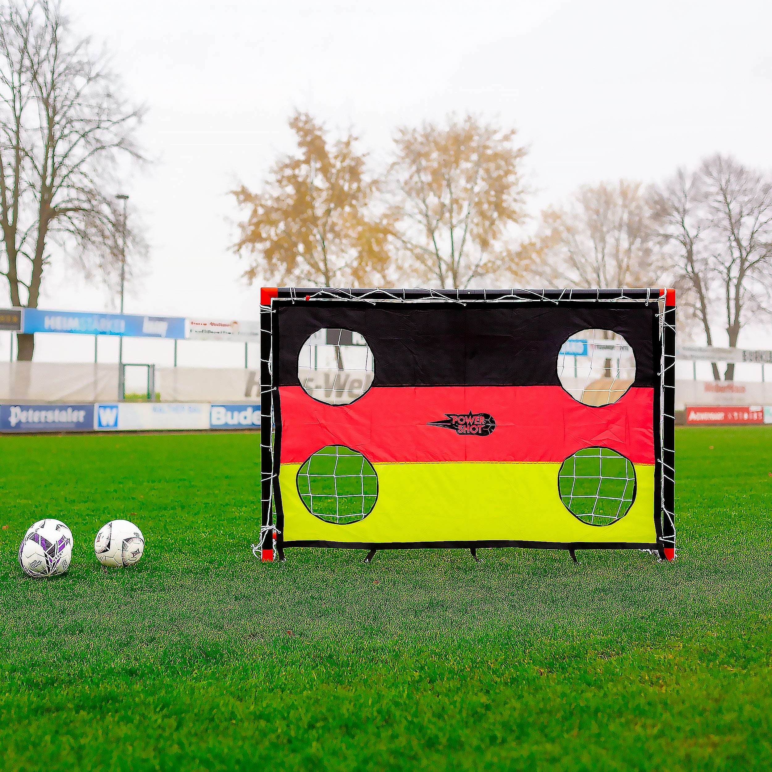 Football uPVC Goal with Shooting Wall - 1.8m x 1.2m Powershot