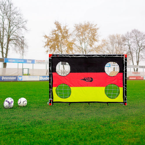 Football uPVC Goal with Shooting Wall - 1.8m x 1.2m Powershot