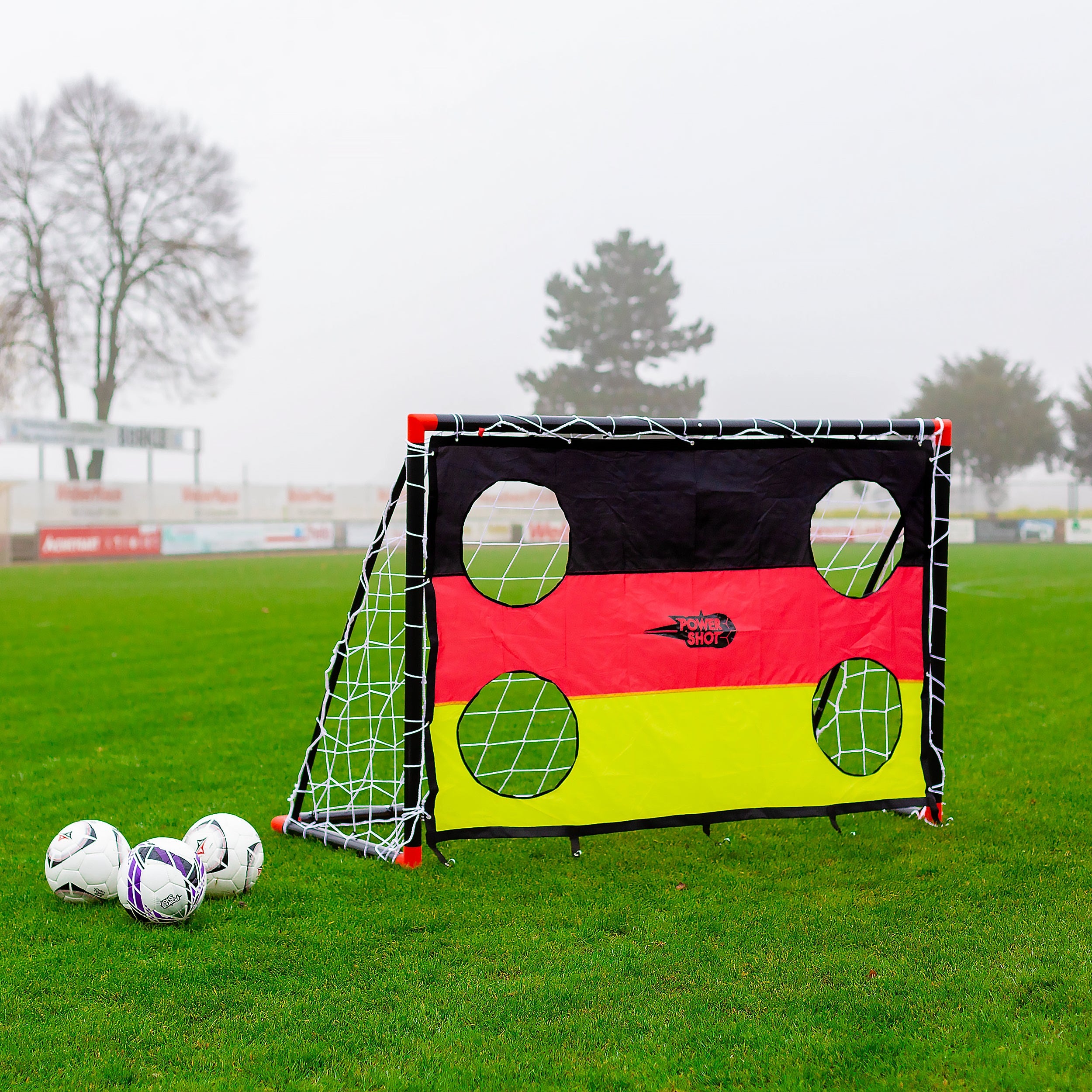 Football uPVC Goal with Shooting Wall - 1.8m x 1.2m Powershot