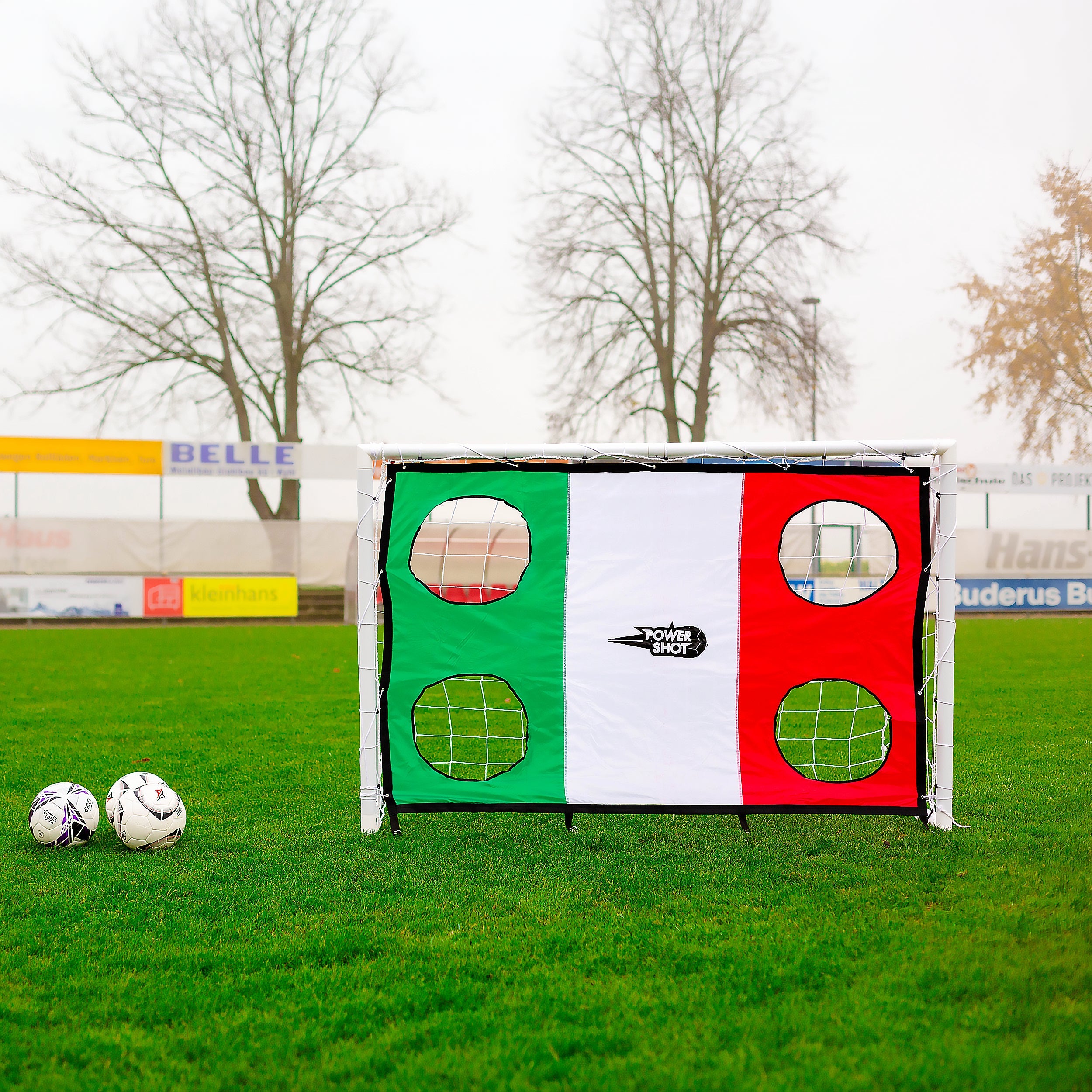 Football uPVC Goal with Shooting Wall - 1.8m x 1.2m Powershot