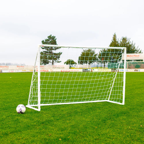 Football goal - 2.4m x 1.5m - uPVC white Powershot