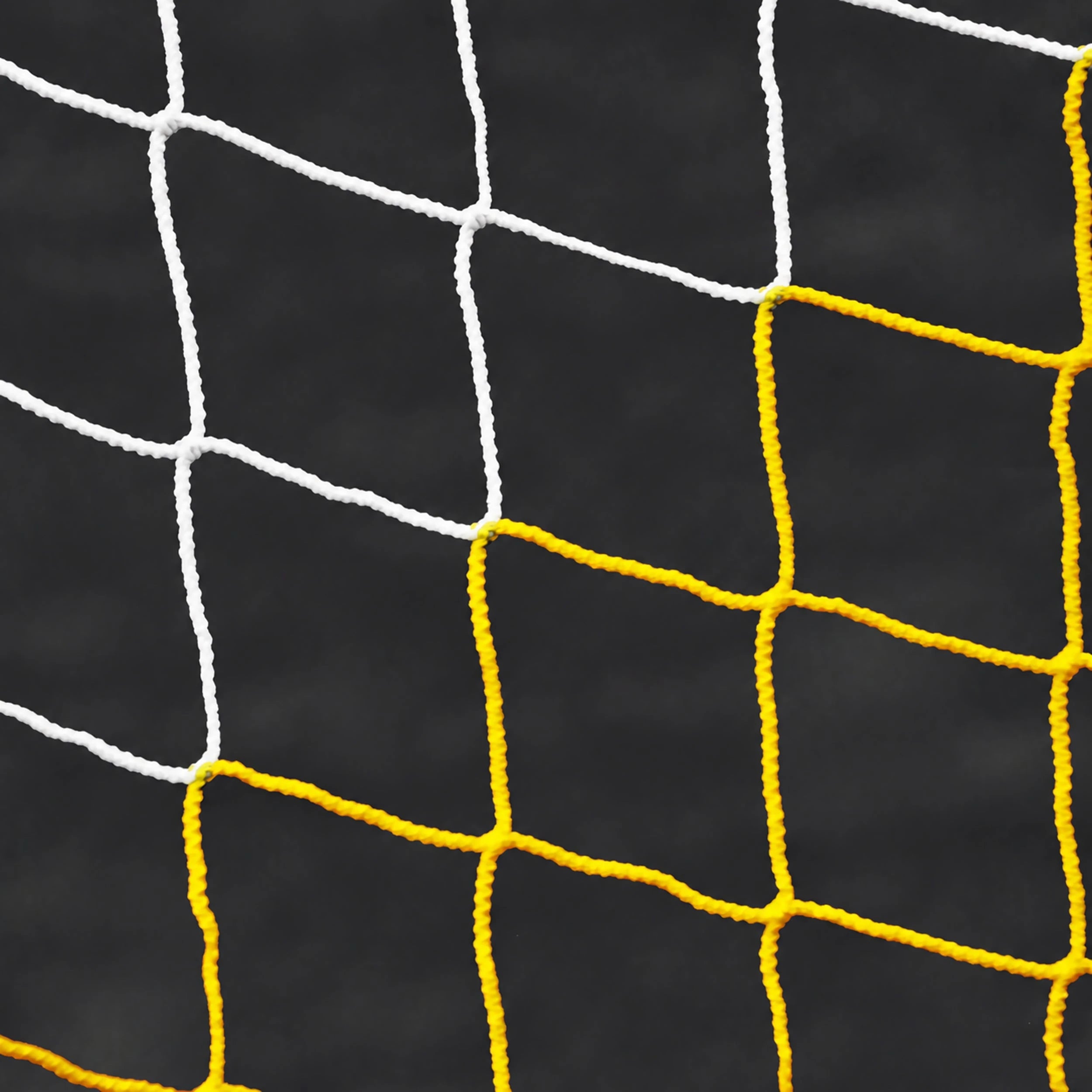 Red para portería de fútbol 2 colores 7,32 x 2,44 x 0,9 x 2m - Blanco/Amarillo