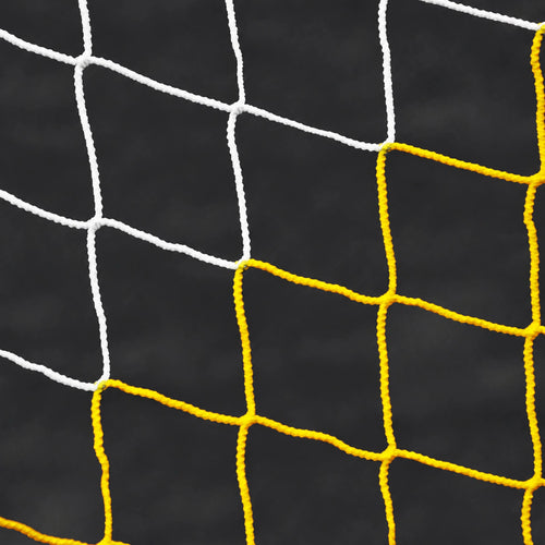 Red para portería de fútbol 2 colores 7,32 x 2,44 x 0,9 x 2m - Blanco/Amarillo