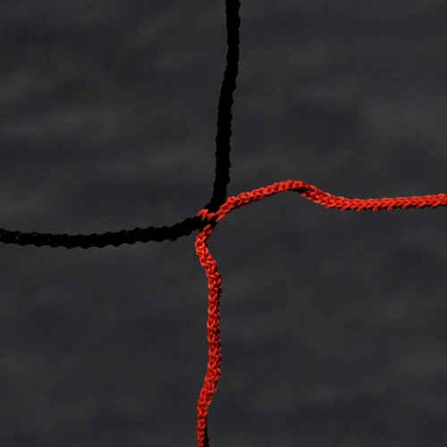 Football net black/red - 7.32m x 2.44m x 0.8m x 2m Powershot