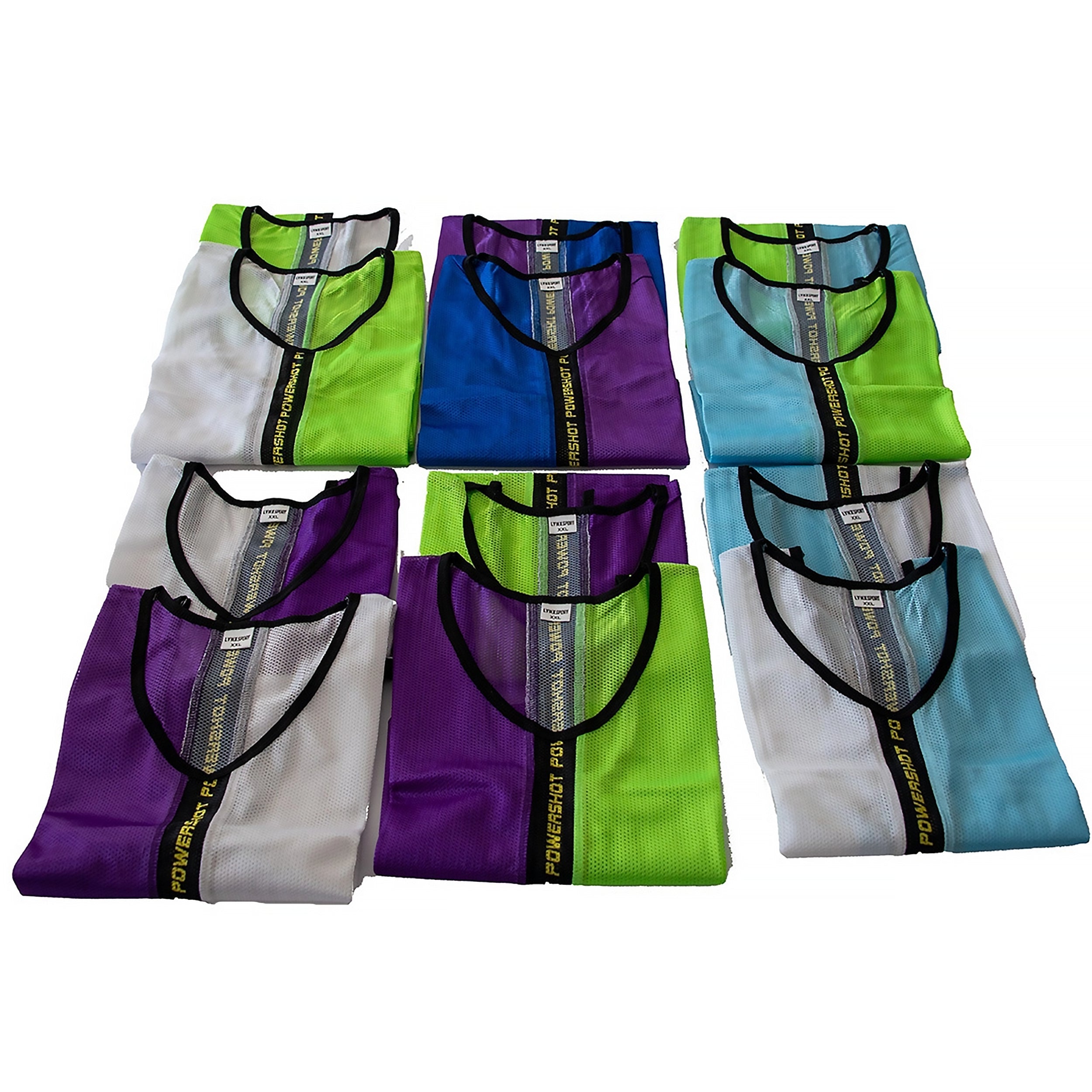 Set of 12 two tone chasubles - Children's size Powershot
