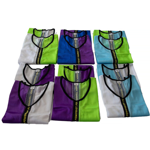 Set of 12 two tone chasubles - Children's size Powershot