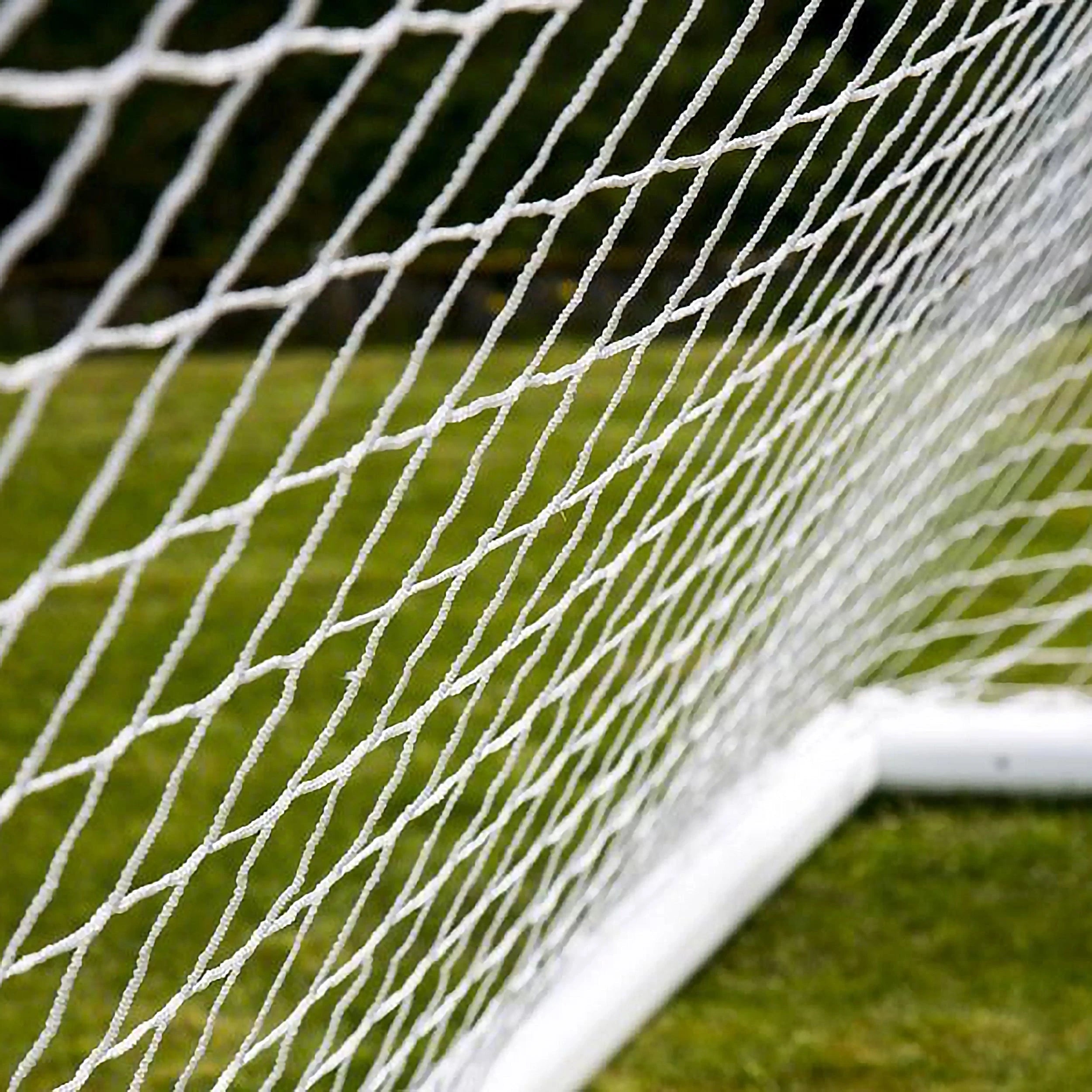 Football net white - 7.32m x 2.44m x 0.8m x 1.5m - 4mm Powershot