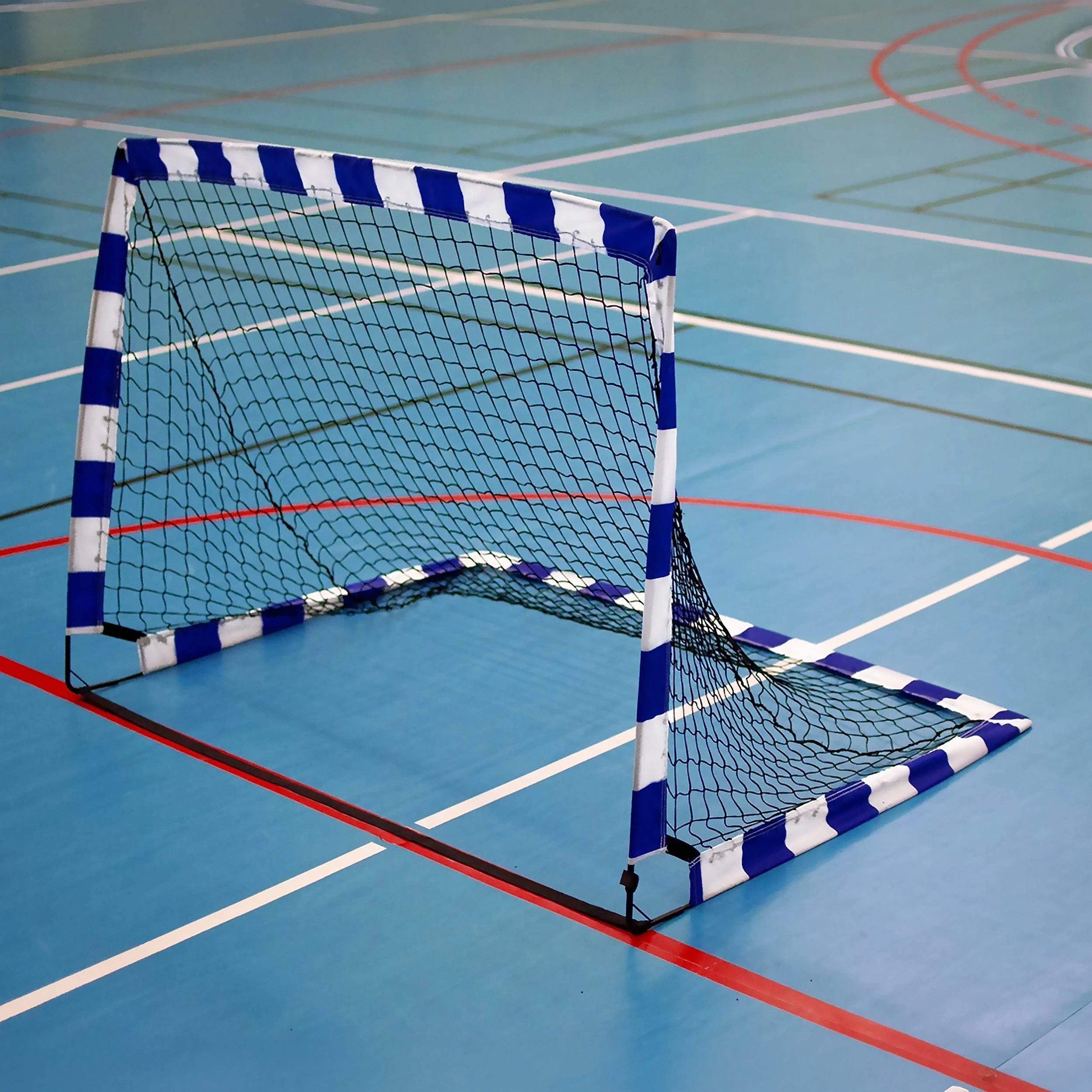 Par porterías balonmano desplegables POP UP 1,8 x 1,2m