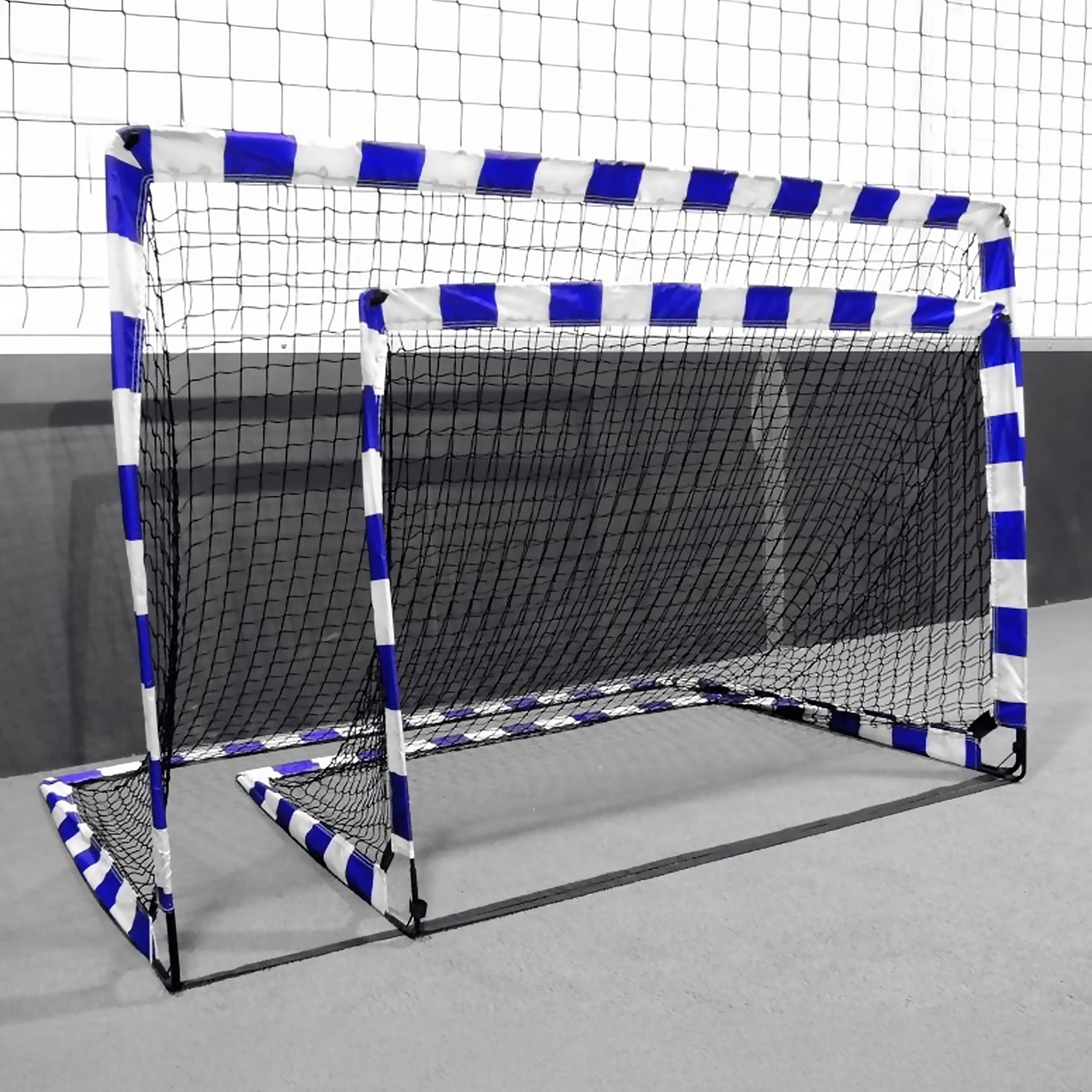 Par porterías balonmano desplegables POP UP 1,8 x 1,2m