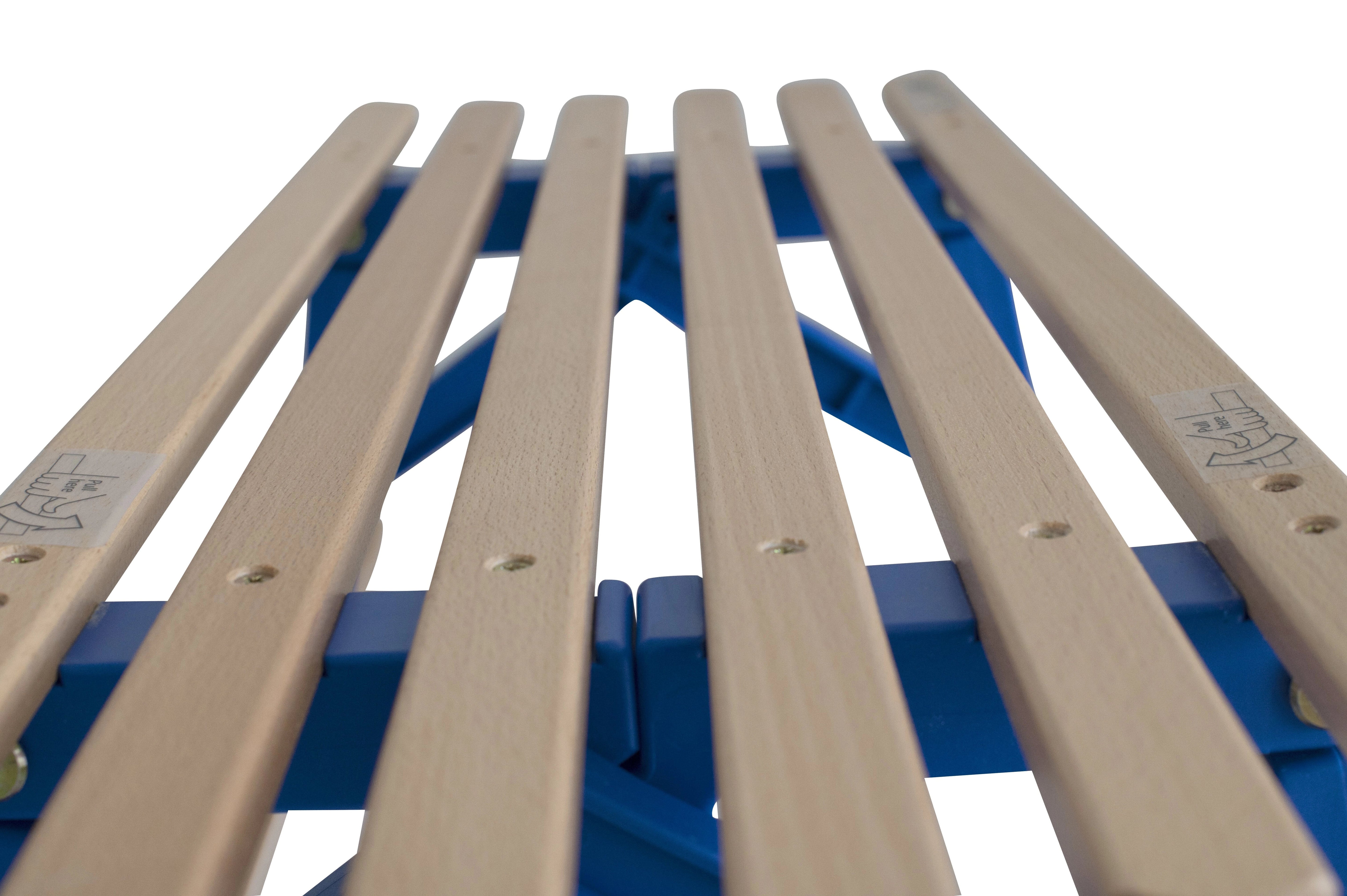 Foldable wooden sled with backrest Netsportique