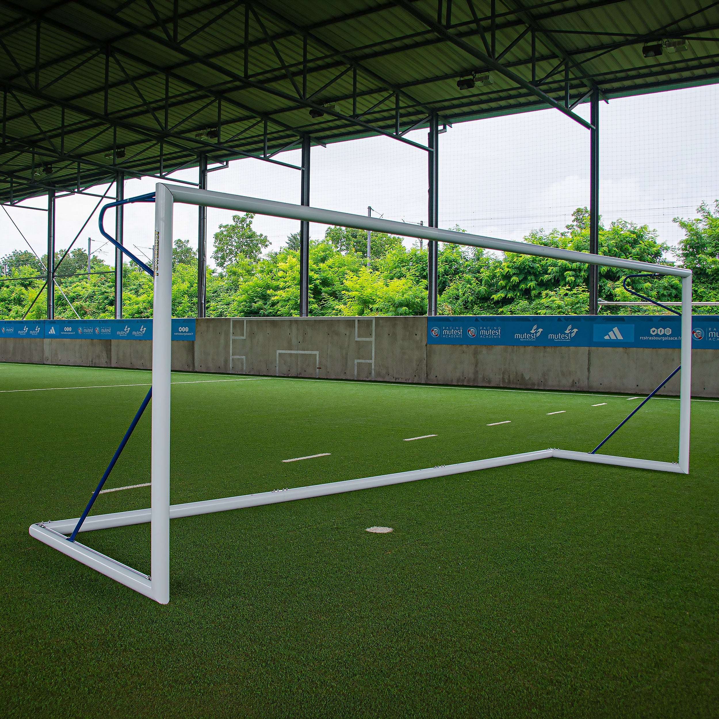 Transportable professional 11-a-side football goal aluminium - 7.32 m x 2.44 m Powershot