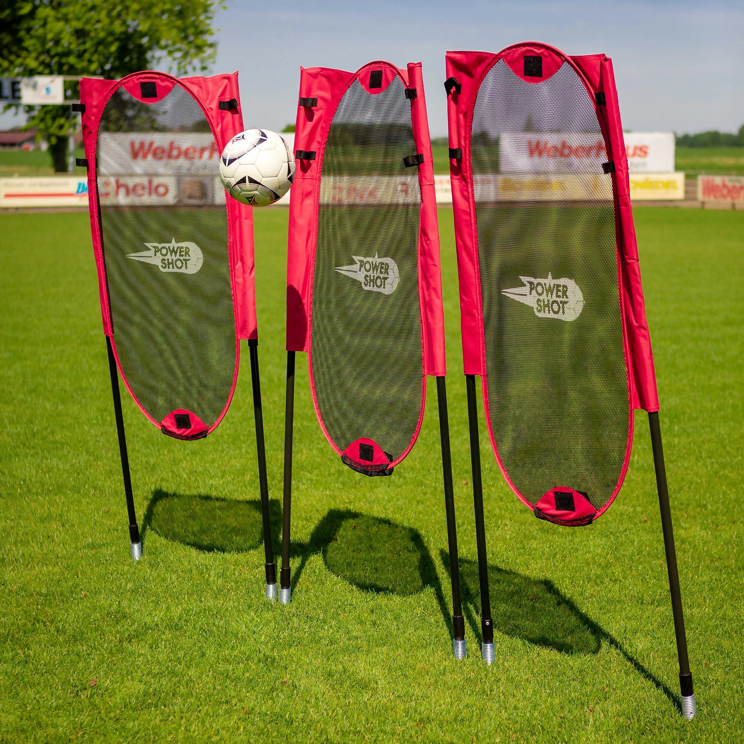 Kit of 3 flexible and foldable free kick dummies Powershot