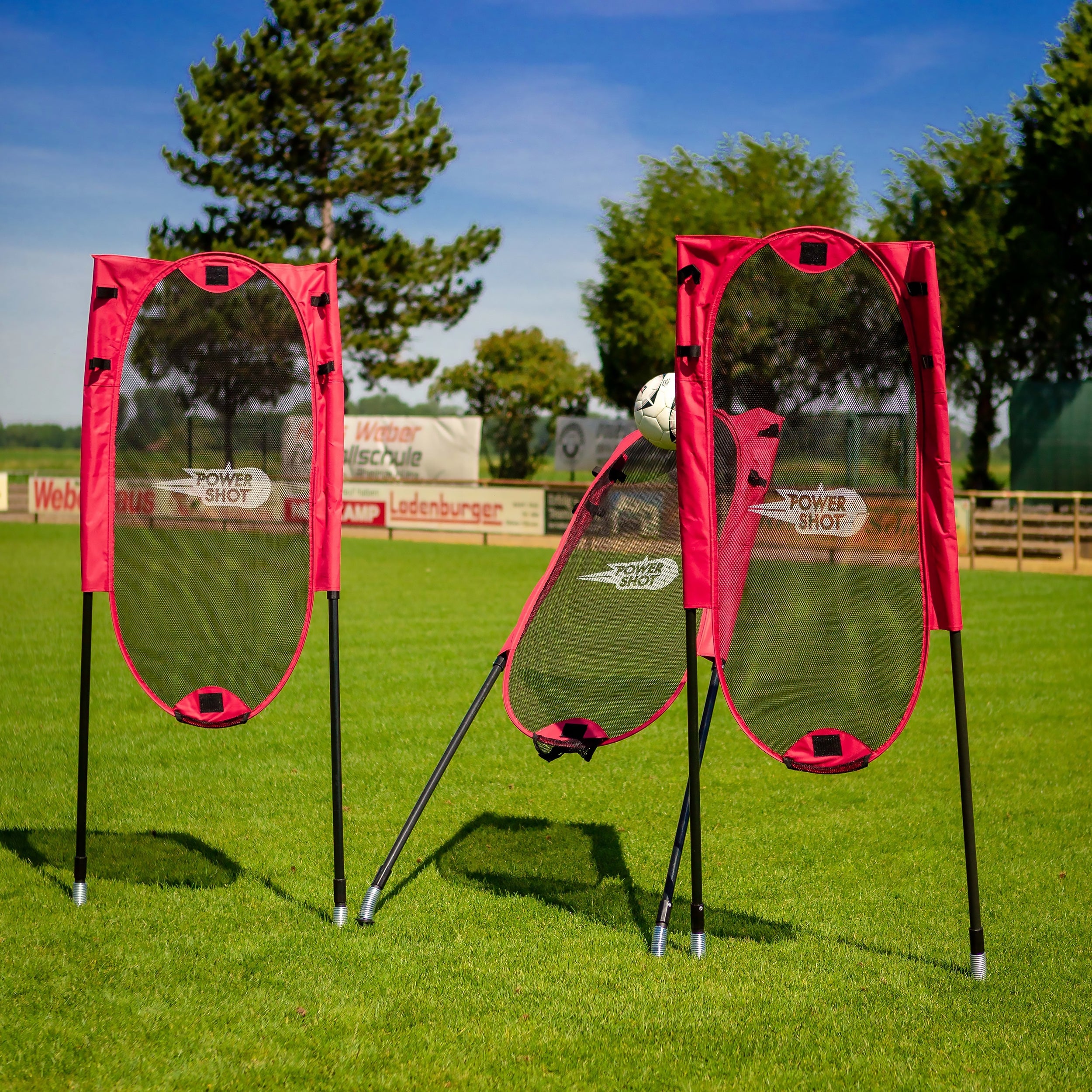 Kit of 3 flexible and foldable free kick dummies Powershot