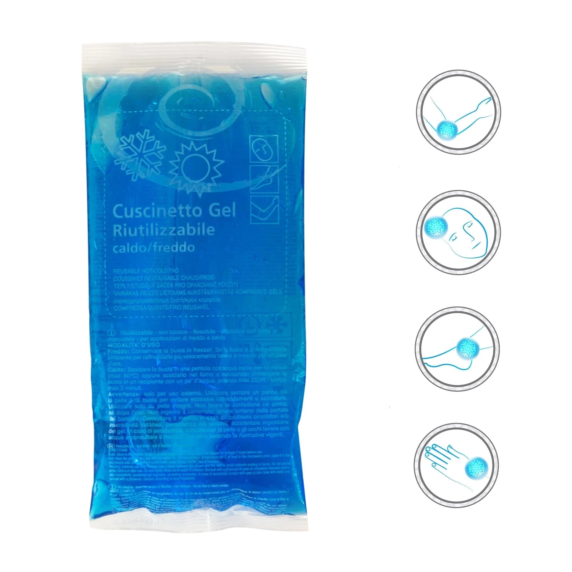 Set of 5 Cold/Hot Gel Compress 12 cm x 27 cm Powershot