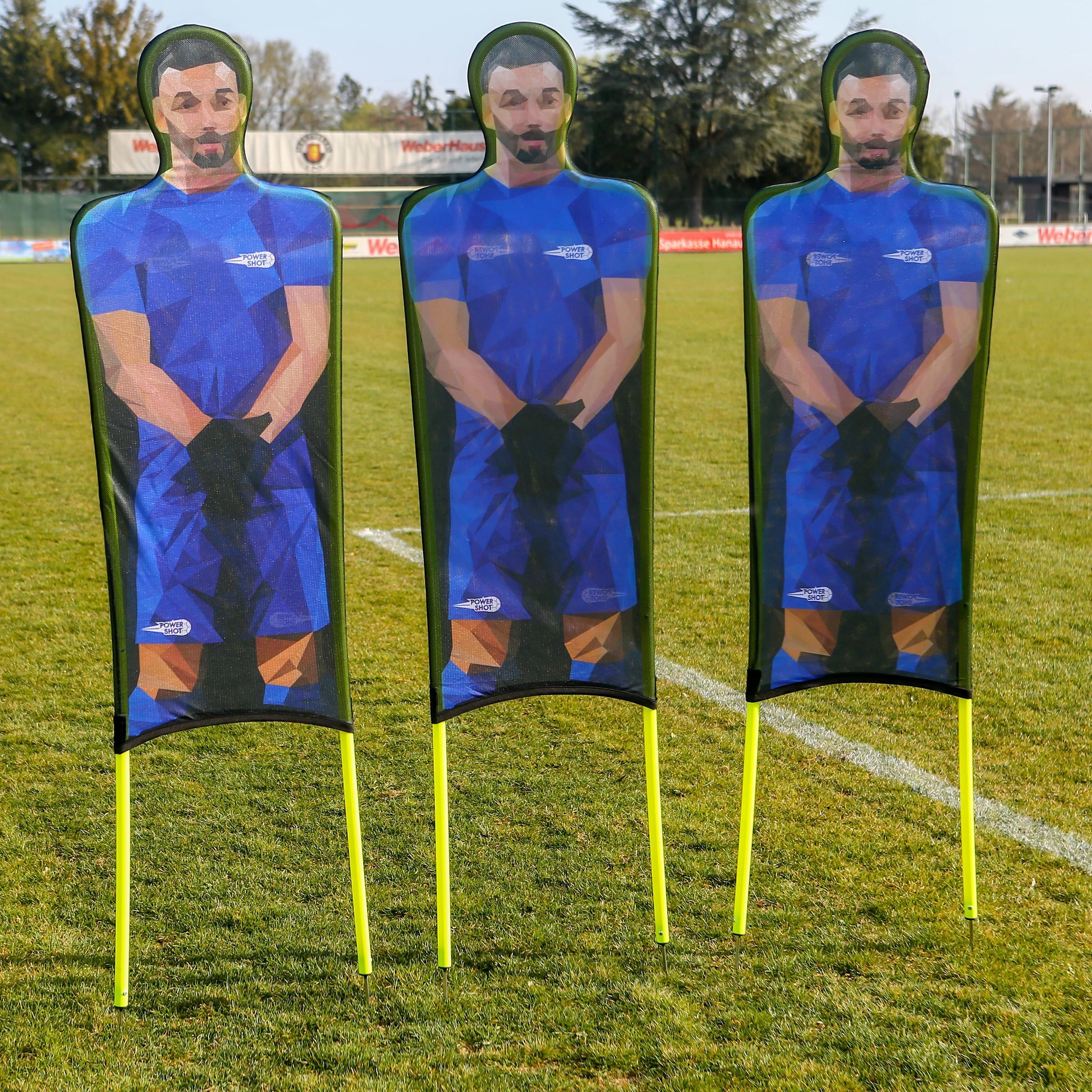 Set of 3 flexible mannequins in printed polyester - 180cm Powershot