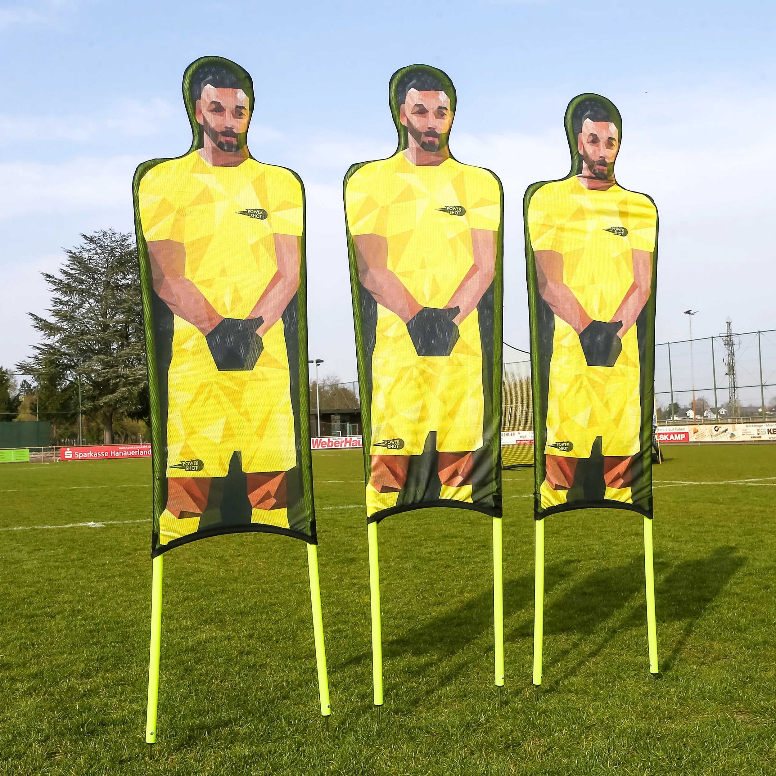 Set of 3 flexible mannequins in printed polyester - 180cm Powershot