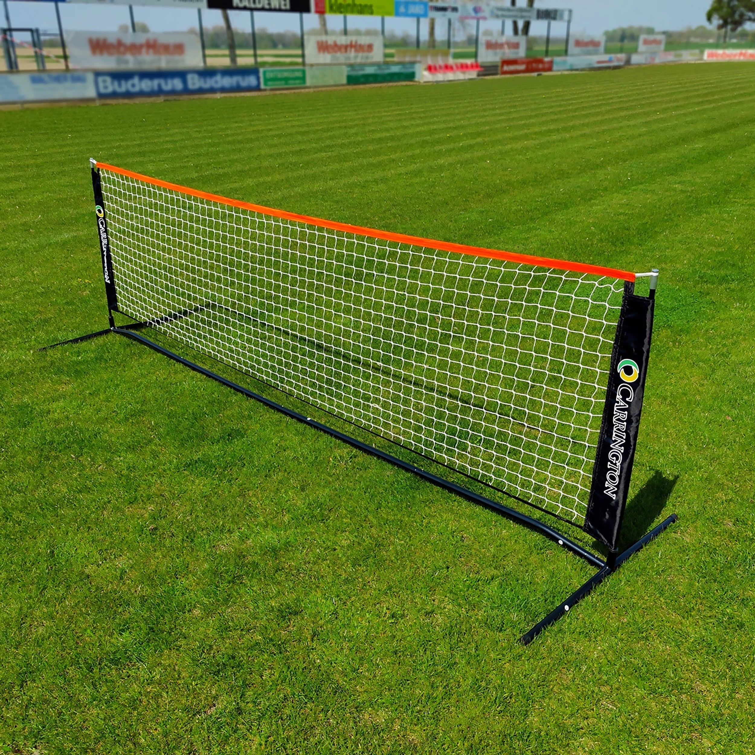 Tennis posts and net with carrying bag - 6m Carrington