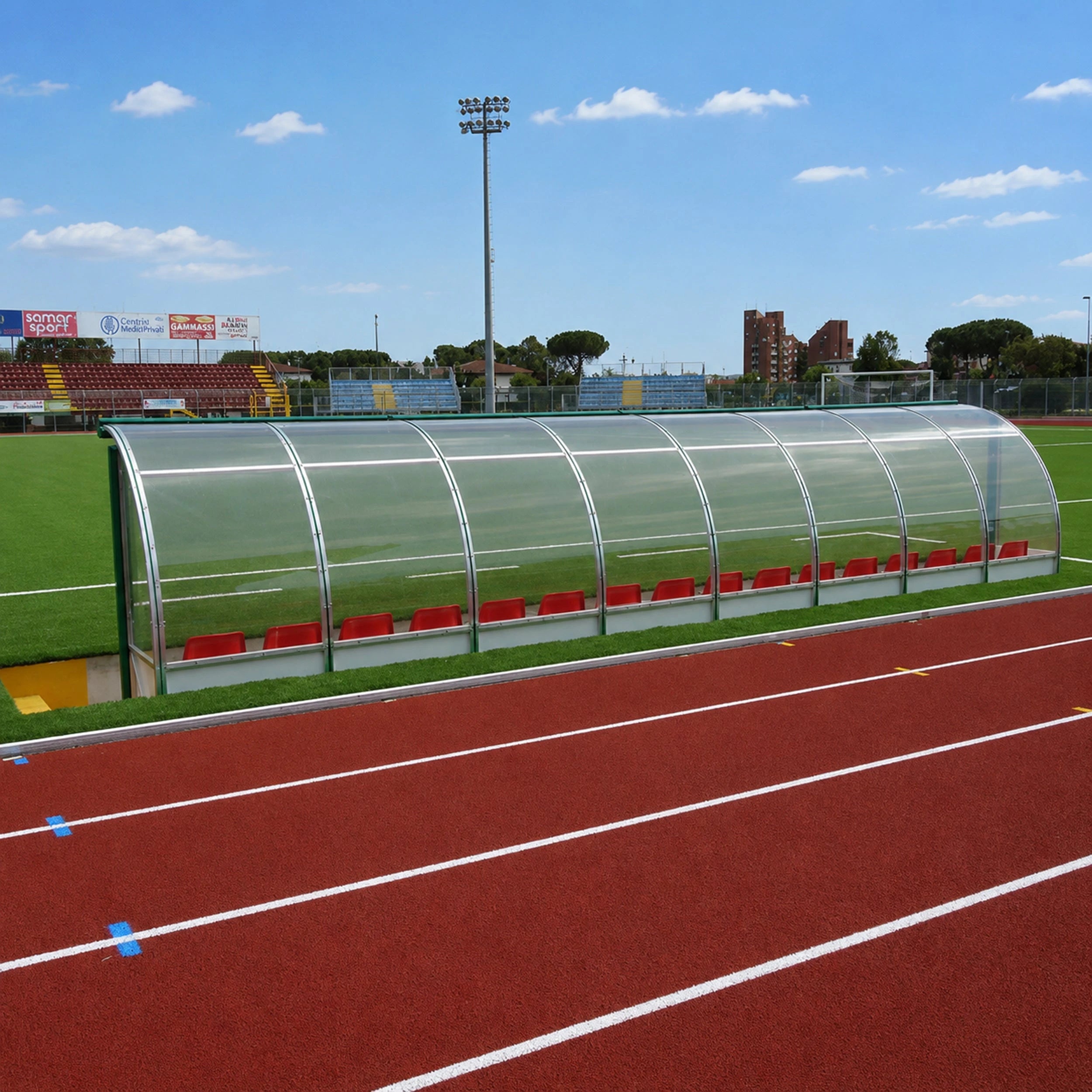Footbal Dugout 2 - 3m Powershot