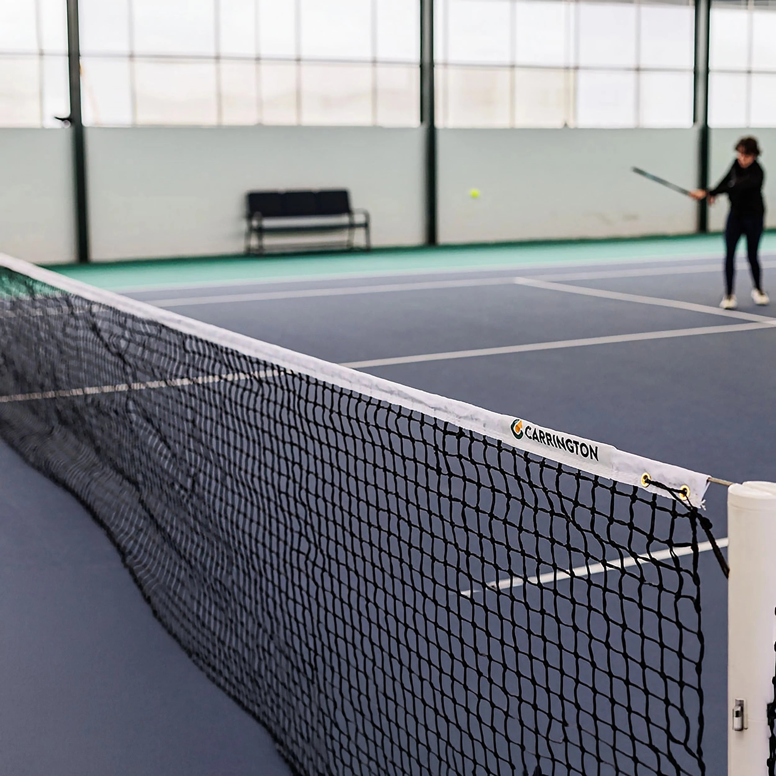 Expert 3mm tennis net double meshed - 12.7m x 1.05m Carrington