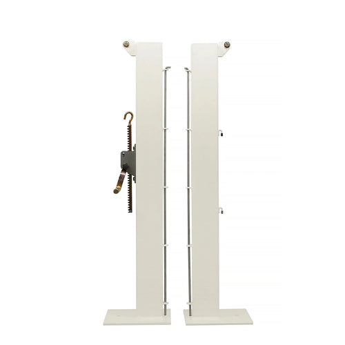 Square tennis posts on base plates - 100mm x 100mm Carrington