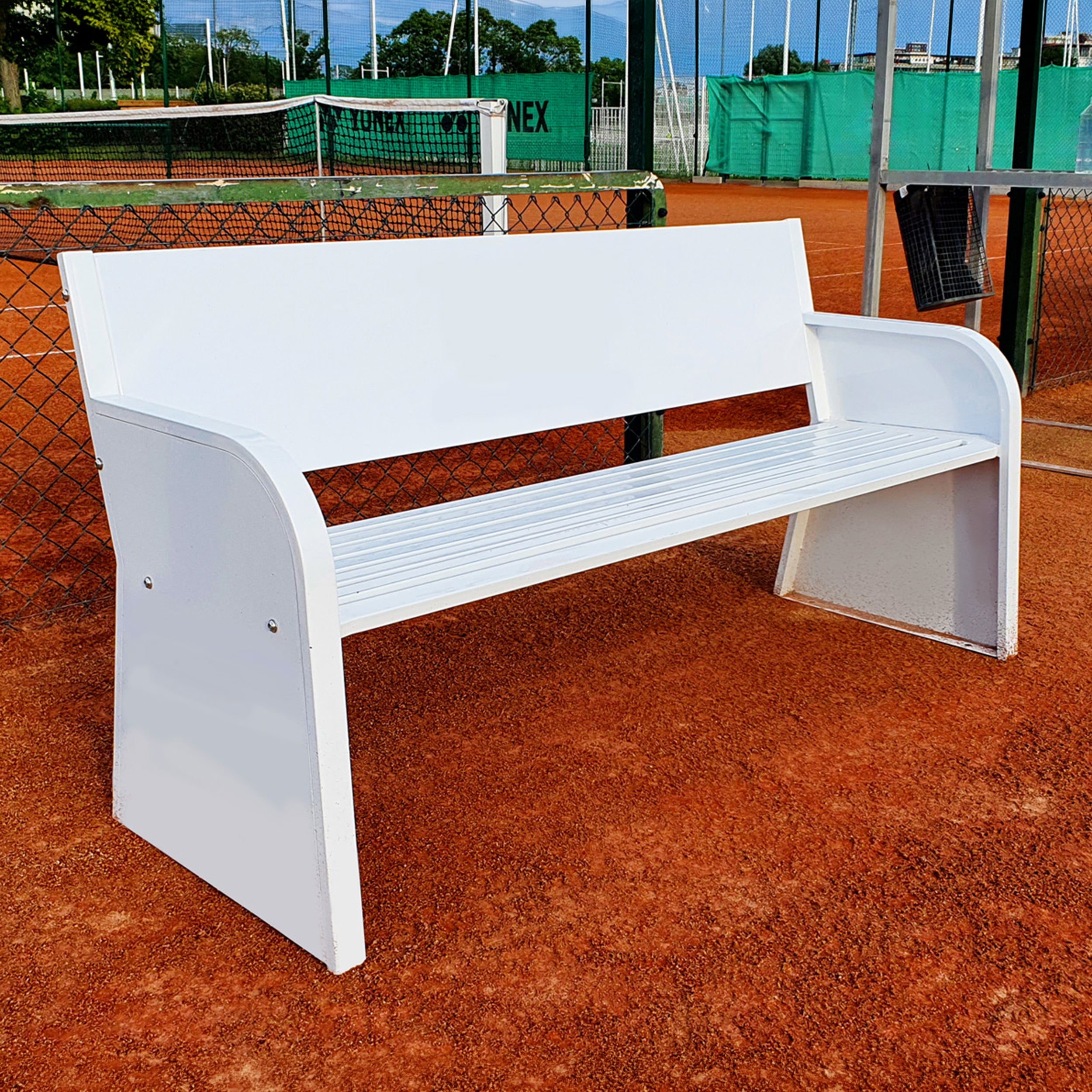 Advertising Tennis Court Bench – Steel Carrington